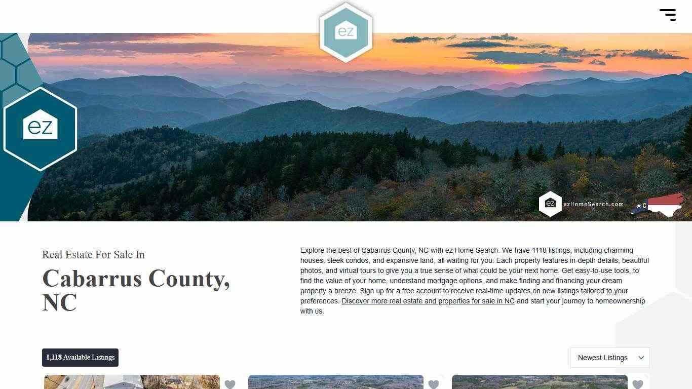 Real Estate For Sale In Cabarrus County, NC | ez Home Search