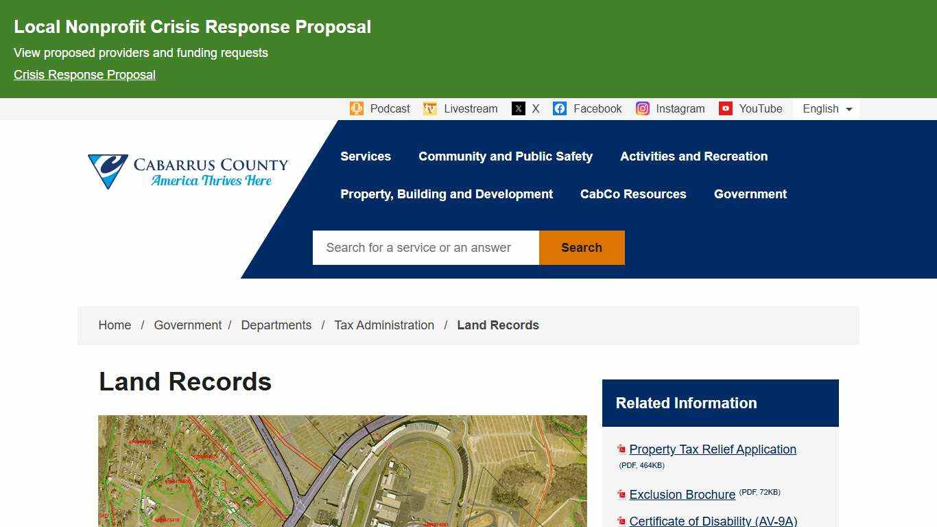 Land Records Cabarrus County